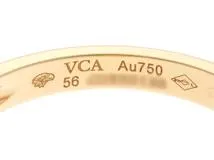 Van Cleef & Arpels　ヴァン クリーフ&アーペル　ヴィンテージアルハンブラ 　リング　K18イエローゴールド　オニキス　ダイヤモンド　#56（日本サイズ約16号）　定価￥478500-【433】