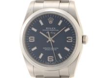 ROLEX　ロレックス　エアキング　114200　メタリックブルー369　自動巻き　SS　【205】