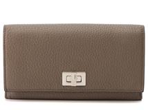 FENDI フェンディ　ピーカブー　グレージュ　レディース　長財布【433】