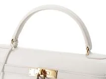 HERMES　エルメス　ケリー32 ホワイト/GP金具　○O刻印　色補正リペア商品　【472】KS