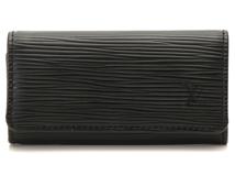 LOUIS VUITTON　ルイ・ヴィトン　ミュルティクレ4　エピ　ノワール　M63822　ブラック/シルバー金具　4連キーケース　2146000348334　【432】