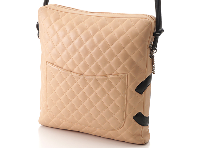 CHANEL シャネル カンボンラインショルダー　ラージ　ベージュ　斜めがけ ブランドレンタルのBrandCity / シャネル カンボンライン ミニ
