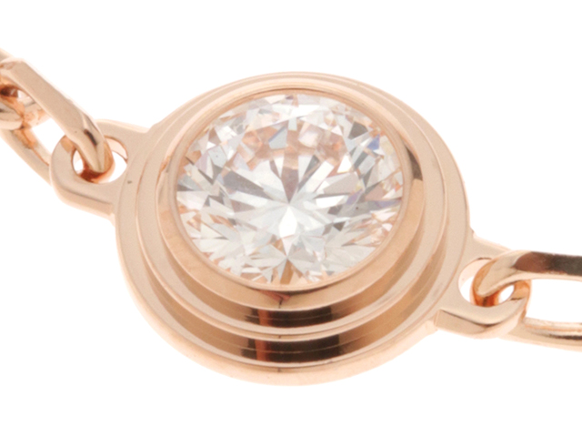 Cartier　カルティエ　ダームル　ブレスレットSM　K18ピンクゴールド　ダイヤモンド1P　2.1ｇ　2146000354168　【437】