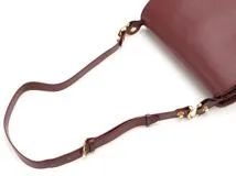 Cartier　カルティエ　マストライン　ショルダーバッグ　ボルドー　【472】　AM