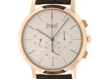 PIAGET ピアジェ 腕時計 アルティプラノ G0A40030 18Kピンクゴールド/アリゲーター フライバッククロノグラフ ホワイト文字盤 手巻機械式  2019年正規品【472】SJ