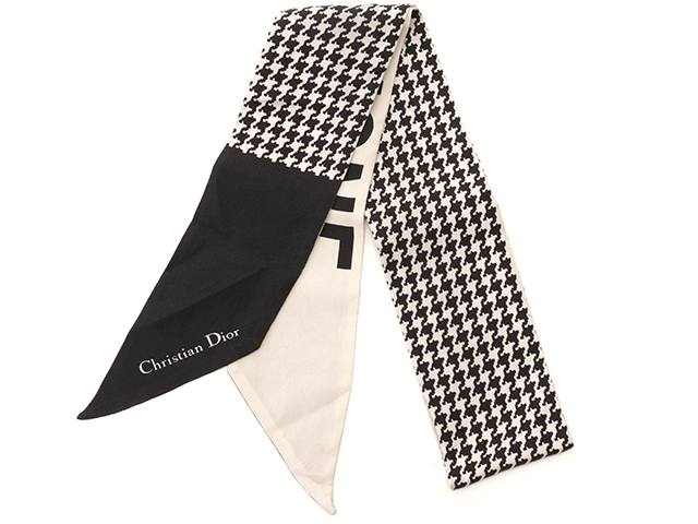 Dior ディオール スカーフ 30 MONTAIGNE ミッツァ ベージュ/ブラック 