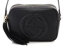 グッチ GUCCI ソーホーショルダーバッグ ブラック レザー 308364【460】2146000363863 の購入なら「質」の大黒屋（公式）