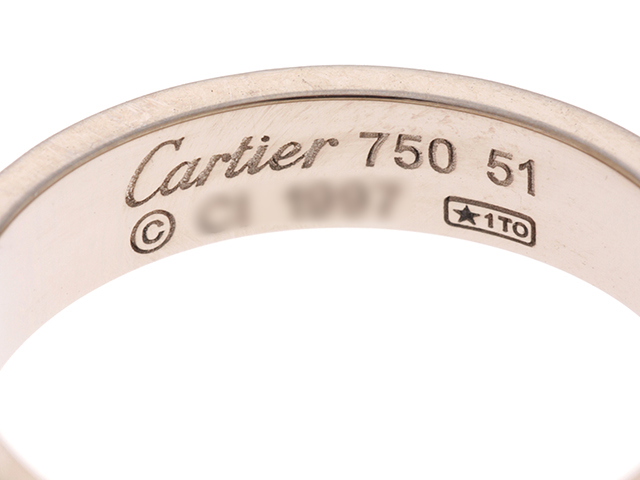 Cartier カルティエ ハッピーバースデーリング K18ホワイトゴールド 約5.0g 51号 B4050951 2146000367267  【432】 の購入なら「質」の大黒屋（公式）