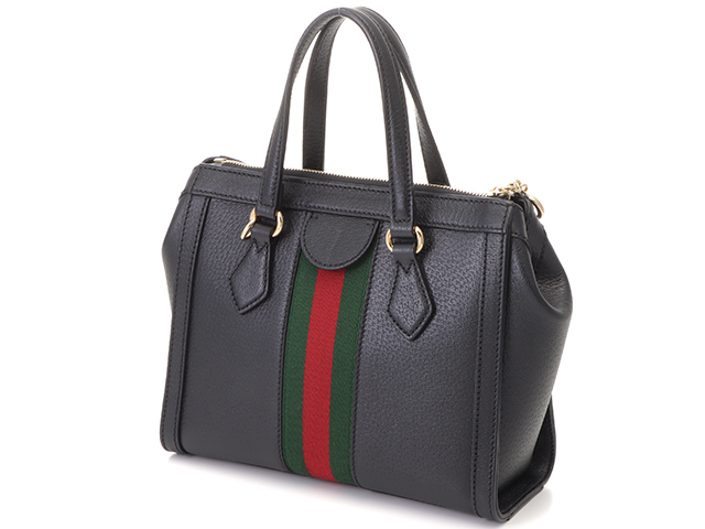 GUCCI グッチ オフィディア スモールトートバッグ ブラック レザー