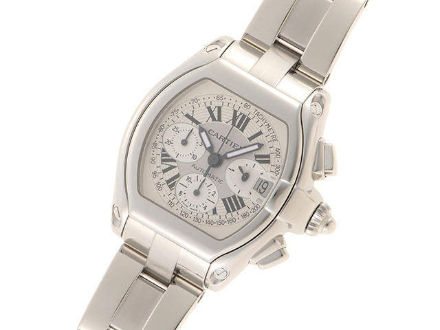 Cartier カルティエ ロードスターXL クロノグラフ W62006X6 SS