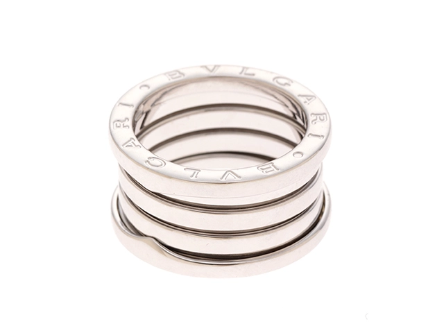 BVLGARI ブルガリ B-zero1リング Mサイズ 3バンド K18ホワイトゴールド 10.1g #52 2120500203232 【205】