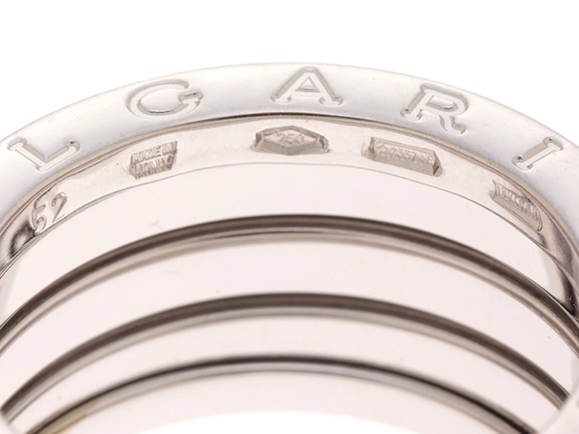 BVLGARI ブルガリ B-zero1リング Mサイズ 3バンド K18ホワイトゴールド 10.1g #52 2120500203232 【205】