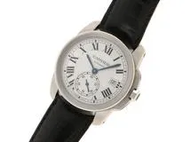 カリブルドゥカルティエ38mm WSCA0003 SS 革バンドホワイト