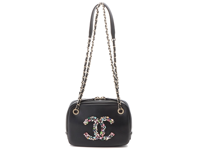CHANEL シャネル ココマーク ビジュークリスタル カメラケース