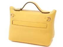 【大黒屋ECサイト・店頭限定】　HERMES エルメス ショルダーバッグ サック 24/24 サックヴァンキャトル ミニ サン エヴァーカラー ヴォースイフト シルバー金具 B刻印 2146000372797【472】