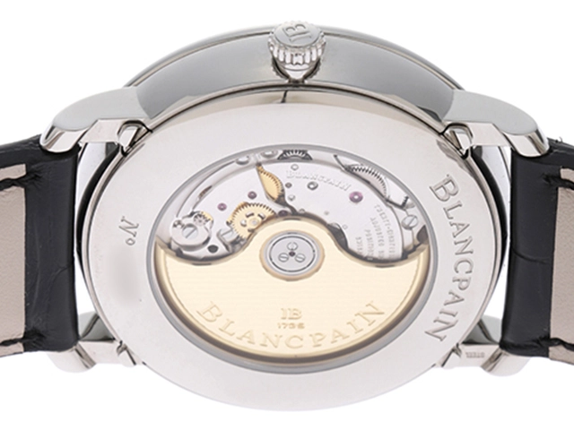 2023日本正規品　BLANCPAIN　ブランパン　時計　ヴィルレ ムーンフェイズ コンプリートカレンダー　6654-1127-55B　自動巻き　SS/カワ　ホワイト文字盤　日常生活防水　男性用 （2146000372926）【200】