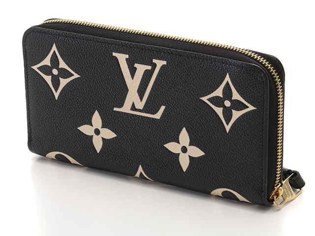 LOUSI VUITTON ルイヴィトン ジッピー・ウォレット バイカラーモノ・アンプラント ブラック/ベージュ M80481 長財布  2146000373282 【432】 の購入なら「質」の大黒屋（公式）