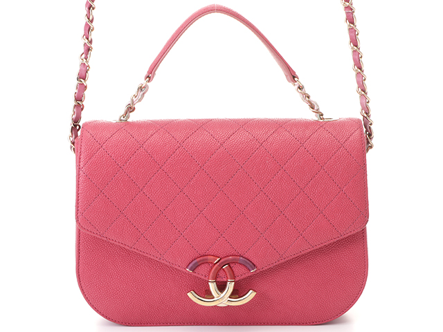 新品同様★シャネル マトラッセ トップハンドル チェーンショルダーバッグ 正規品 CHANEL 2WAY ミニ チェーン ショルダーバッグ トップハンドル