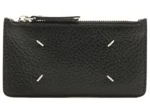 Maison Margiela　メゾン マルジェラ　4ステッチカードケース　ブラック　カーフ 　S56UI0143【431】2146000380419