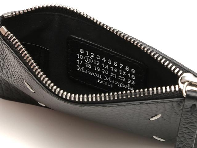 Maison Margiela メゾン マルジェラ 4ステッチカードケース ブラック カーフ S56UI0143【431】2146000380419