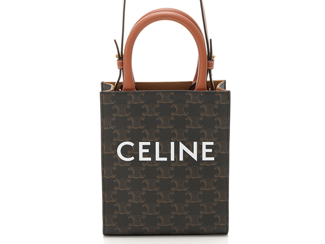 CELINE セリーヌ トリオンフ ミニバーティカルカバ PVC/レザー 194372BZK.04LU 【431】2146000382864  の購入なら「質」の大黒屋（公式）