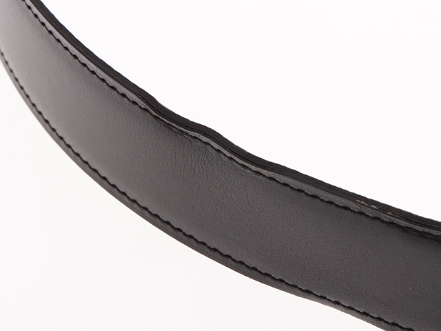 HERMES エルメス Hストリエ リバーシブルベルト ブラック