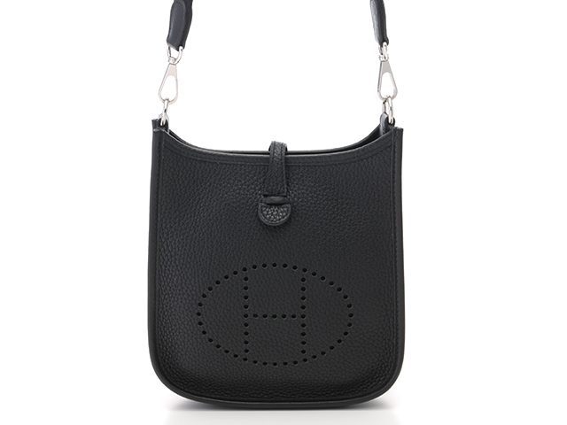 HERMES エルメス ショルダーバッグ エヴリンTPM ブラック トリヨン