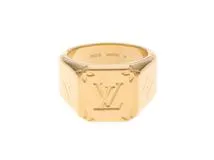 Louis Vuitton　ルイヴィトン　シグネットリング GP　メンズ　＃18.5【471】N