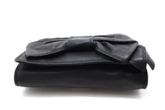 kate spade ケイトスペード リボン チェーンショルダー PXRU2244 ブラック レザー 【460】2146000387982