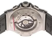 HUBLOT　ウブロ　腕時計　ビッグバン アールグレイ ダイヤベゼル　SS×革×TI×ラバー　グレー文字盤　301.ST.5020.GR.1104　2146000389009【437】