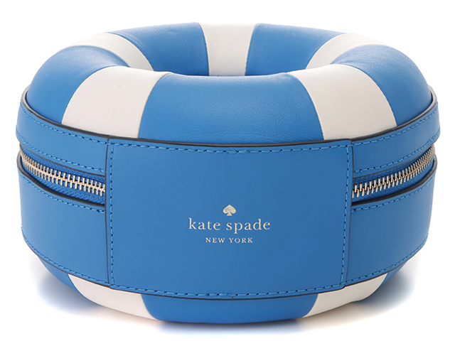 【サマーSALE】kate spade ケイトスペード 浮き輪型 バッグ Kate spade ケイトスペード 浮き輪 2wayバッグ ブルースラッシュ
