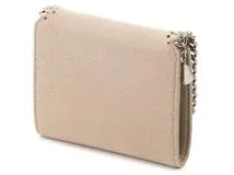 Stella McCartney　ステラマッカートニー　ファラベラ スモール フラップウォレット　フェイクレザー　ベージュ　431000　三つ折り財布　【472】　2146000389481