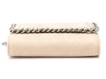 Stella McCartney　ステラマッカートニー　ファラベラ スモール フラップウォレット　フェイクレザー　ベージュ　431000　三つ折り財布　【472】　2146000389481