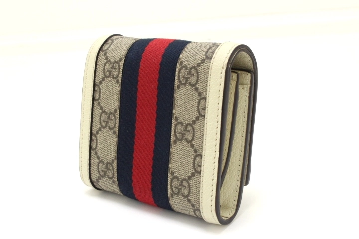 GUCCI グッチ オフディアGGウォレット 財布 598662 オフホワイト/レッド・ブルー GGスプリーム 【460】2146000390104