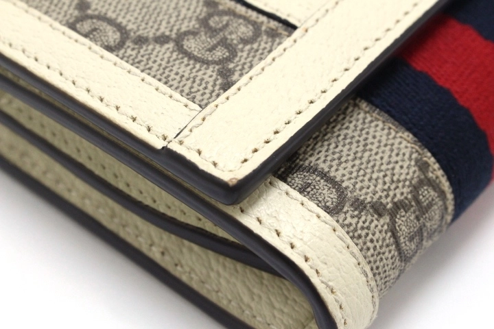 GUCCI グッチ オフディアGGウォレット 財布 598662 オフホワイト/レッド・ブルー GGスプリーム 【460】2146000390104