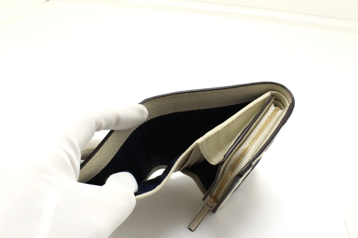 GUCCI グッチ オフディアGGウォレット 財布 598662 オフホワイト/レッド・ブルー GGスプリーム 【460】2146000390104