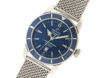 BREITLING ブライトリング 腕時計 スーパーオーシャン ヘリテージ  46 A17320 ステンレススチール ブルー文字盤 自動巻き 2008年正規品【472】SJ