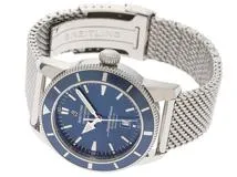 BREITLING ブライトリング 腕時計 スーパーオーシャン ヘリテージ  46 A17320 ステンレススチール ブルー文字盤 自動巻き 2008年正規品【472】SJ