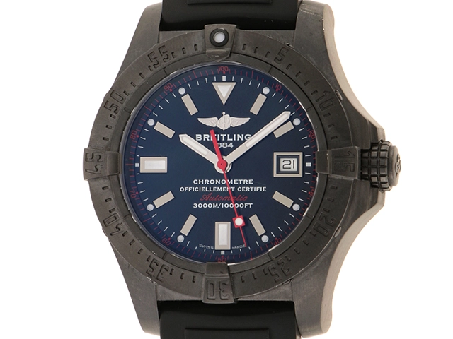 BREITLING　ブライトリング　アベンジャーシーウルフ　M177B45RRB 世界1000本限定　SS/ラバー　自動巻き　【436】2146000390371