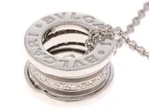 BVLGARI　ブルガリ　B-Zero1ネックレス　K18ホワイトゴールド　ダイヤモンド　12.2g　2146000390517　【205】