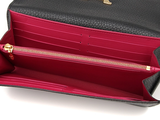 LOUIS VUITTON ルイヴィトン ポルトフォイユ・カプシーヌ トリヨンレザー ノワール M61248 長財布 【208】2146000391828