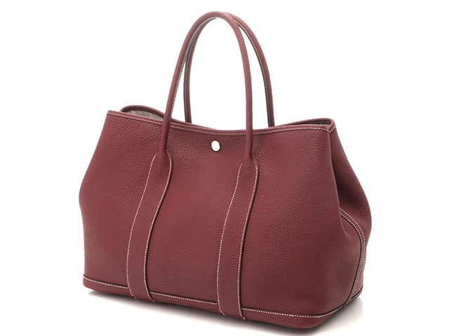 Hermes　エルメス　ガーデンパーティPM　ルージュアッシュ/SV【431】