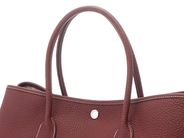 Hermes　エルメス　ガーデンパーティPM　ルージュアッシュ/SV【431】