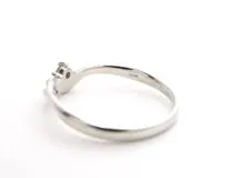 JEWELRY　ノンブランドジュエリー　リング　K18　ホワイトゴールド　ダイヤモンド　0.05ct　2.2g　16.5号　2146000392665　【432】