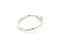 JEWELRY　ノンブランドジュエリー　リング　K18　ホワイトゴールド　ダイヤモンド　0.05ct　2.2g　16.5号　2146000392665　【432】