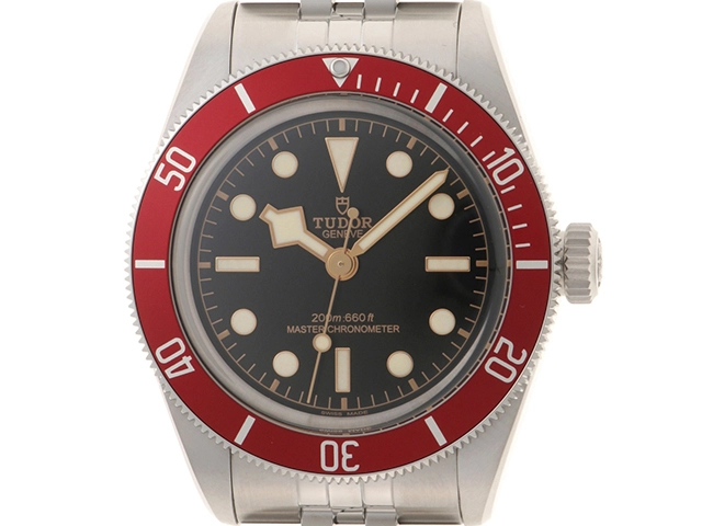 2023年6月正規品 TUDOR チューダー 腕時計 ブラックベイ M7941A1A0RU-0001 ブラック文字盤 レッドベゼル スチール 自動巻き【472】SJ