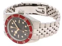 2023年6月正規品 TUDOR チューダー 腕時計 ブラックベイ M7941A1A0RU-0001 ブラック文字盤 レッドベゼル スチール 自動巻き【472】SJ
