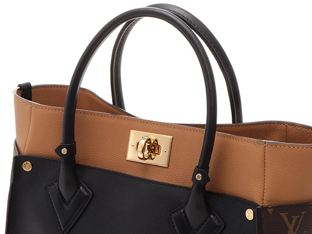 LOUIS VUITTON　ルイヴィトン　バッグ　オンマイサイドMM　カーフ　ノワール　M53823【472】HA