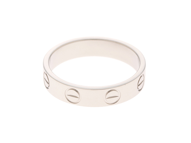 カルティエ　プラチナリング Cartier カルティエ リング ミニラブリング PT950プラチナ