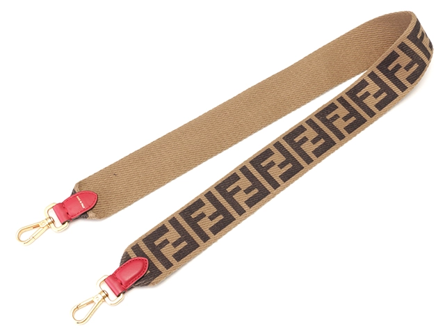 FENDI　フェンディ　フリップ　2wayバッグ　レッド/ベージュ　カーフ【431】2146000404313